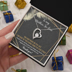 To Mother-In-Law I Appreciate All The Things You Do For Us Forever Love Heart Pendant Necklace