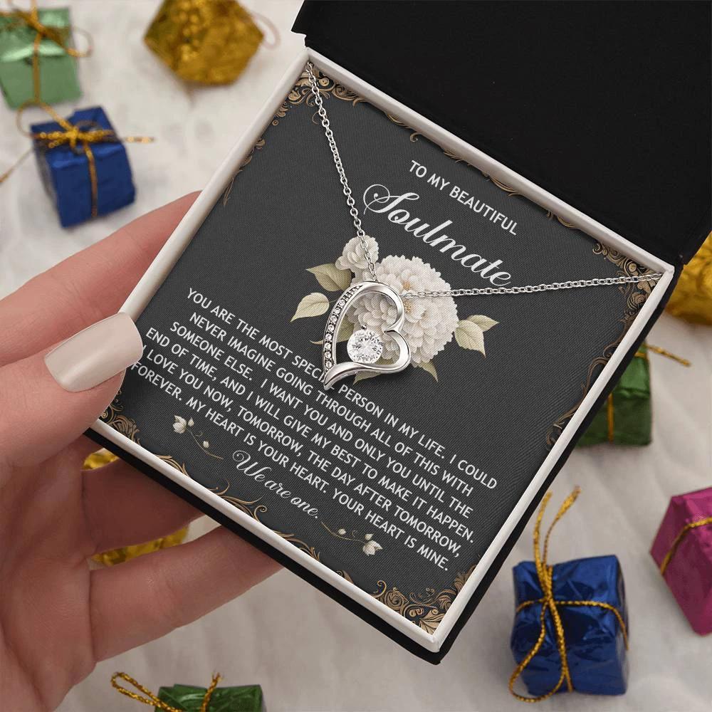 Romantic Necklace for Her - My Heart is Your Heart - Forever Love Necklace