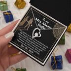 Romantic Gift for Wife - Our Journey has been an Amazing Ride - Forever Love Heart Pendant Necklace