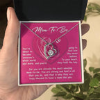 Gift for the Mom To Be You Will Soon Be Someone's Whole World Forever Love Heart Pendant Necklace