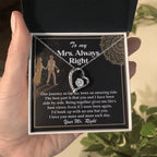 Romantic Gift for Wife - Our Journey has been an Amazing Ride - Forever Love Heart Pendant Necklace