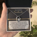 To My Soulmate: Hold Eternity Forever Love Necklace with Poetic and Heartfelt Message Card
