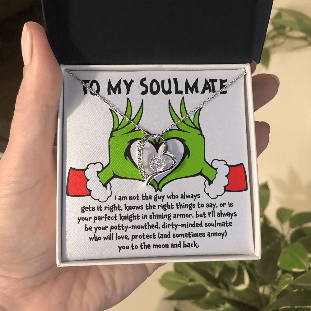 Soulmate Gift - I Am Not the Perfect Knight - Forever Love Pendant Necklace - Mallard Moon Gift Shop