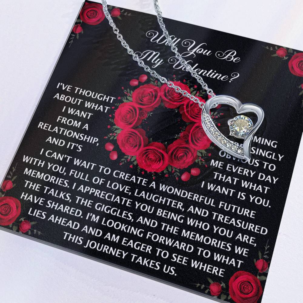 To My Valentine: Romantic Love Knot Necklace with Emotional Message - Mallard Moon Gift Shop