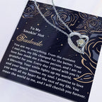 Romantic Jewelry Gift for Wife, Girlfriend, or Fiancée –Forever Love Heart Pendant Necklace with CZ Stone - Includes Elegant Message Card - Soothes My Soul