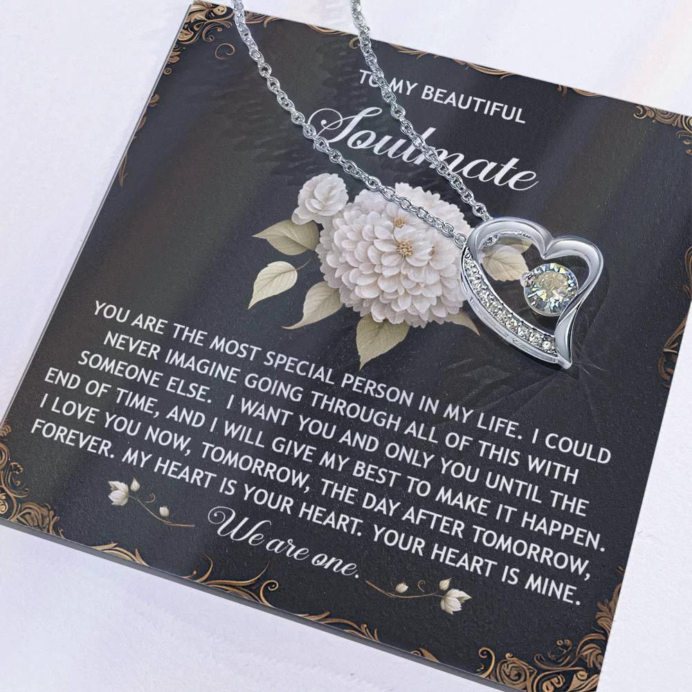 Romantic Necklace for Her - My Heart is Your Heart - Forever Love Necklace
