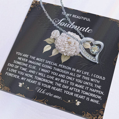 Romantic Necklace for Her - My Heart is Your Heart - Forever Love Necklace - Mallard Moon Gift Shop