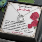 To My Soulmate Beginning of Every Dream Forever Love Necklace