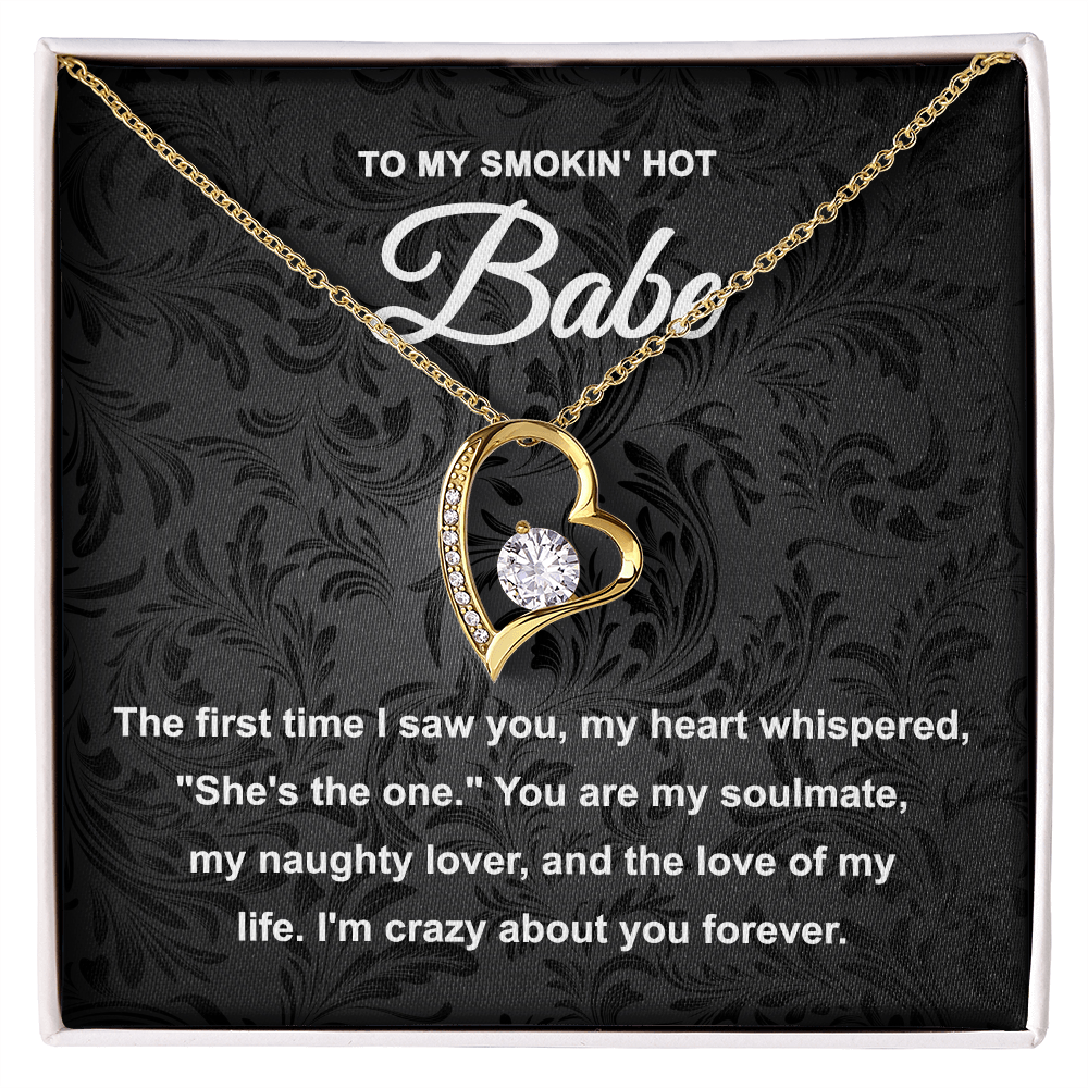 Soulmate Gift - My Naughty Lover and Love of My Life - Forever Love Pendant Necklace - Mallard Moon Gift Shop