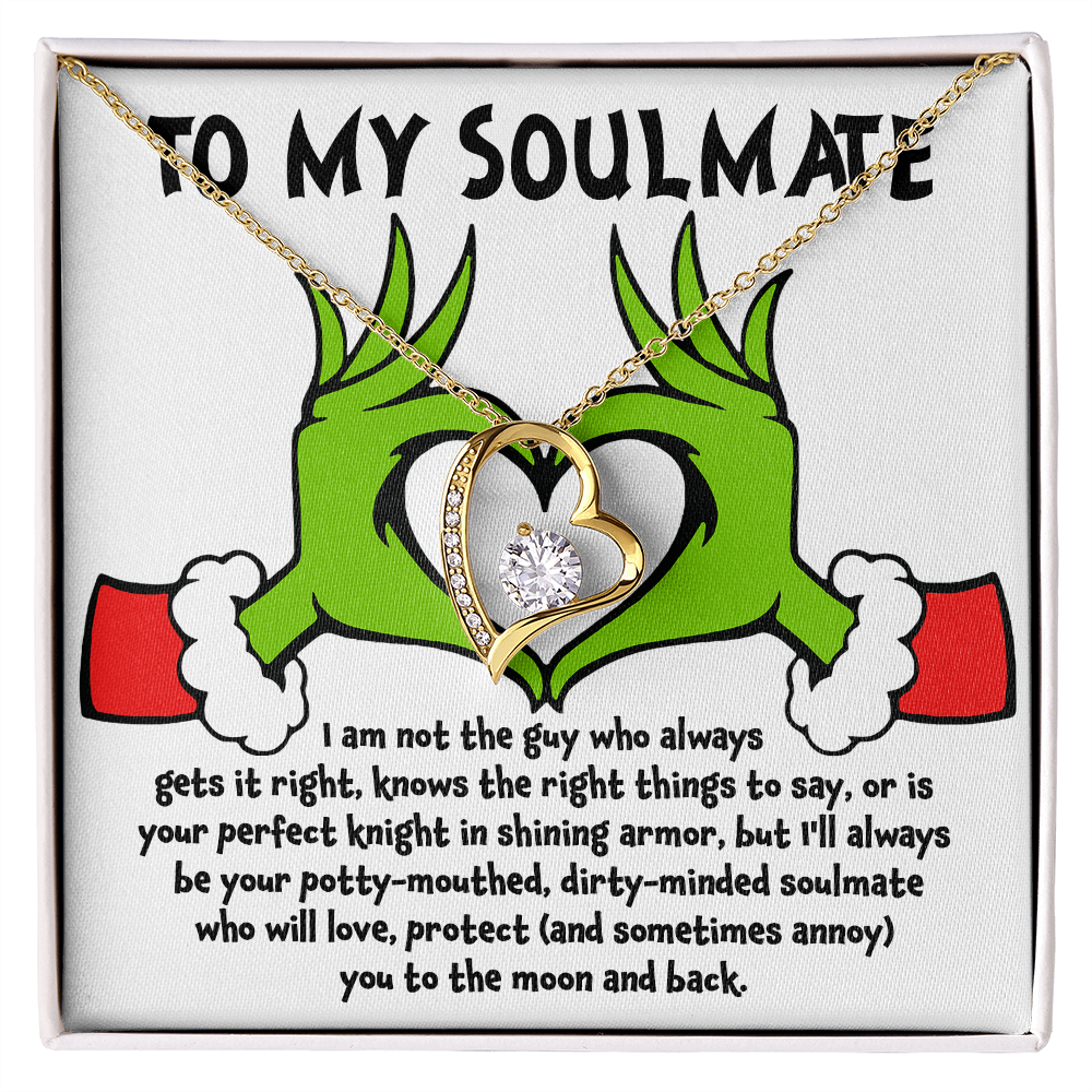 Soulmate Gift - I Am Not the Perfect Knight - Forever Love Pendant Necklace - Mallard Moon Gift Shop