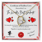 To My Valentine: Romantic Love Knot Necklace with Emotional Message