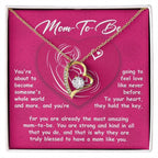 Gift for the Mom To Be You Will Soon Be Someone's Whole World Forever Love Heart Pendant Necklace