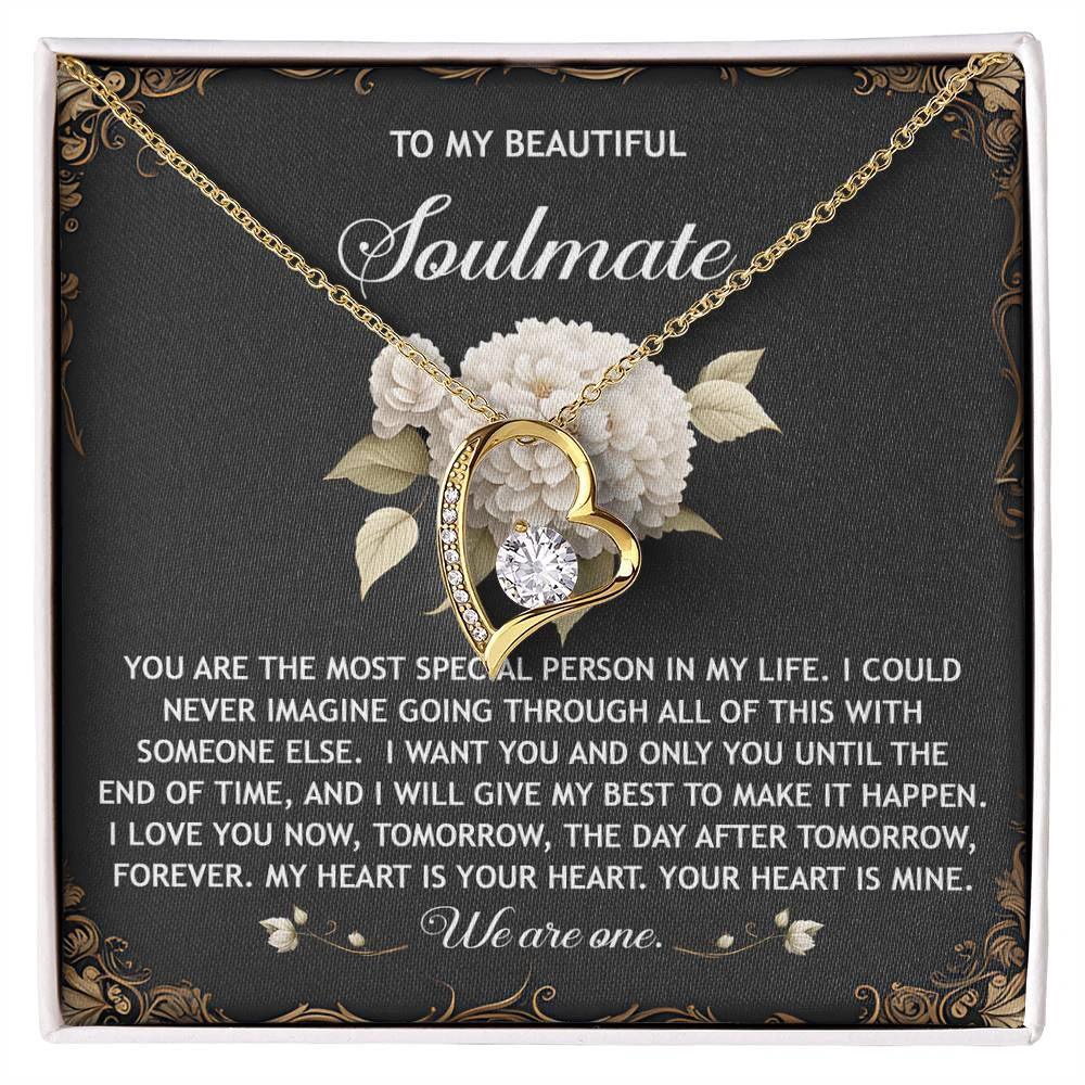 Romantic Necklace for Her - My Heart is Your Heart - Forever Love Necklace