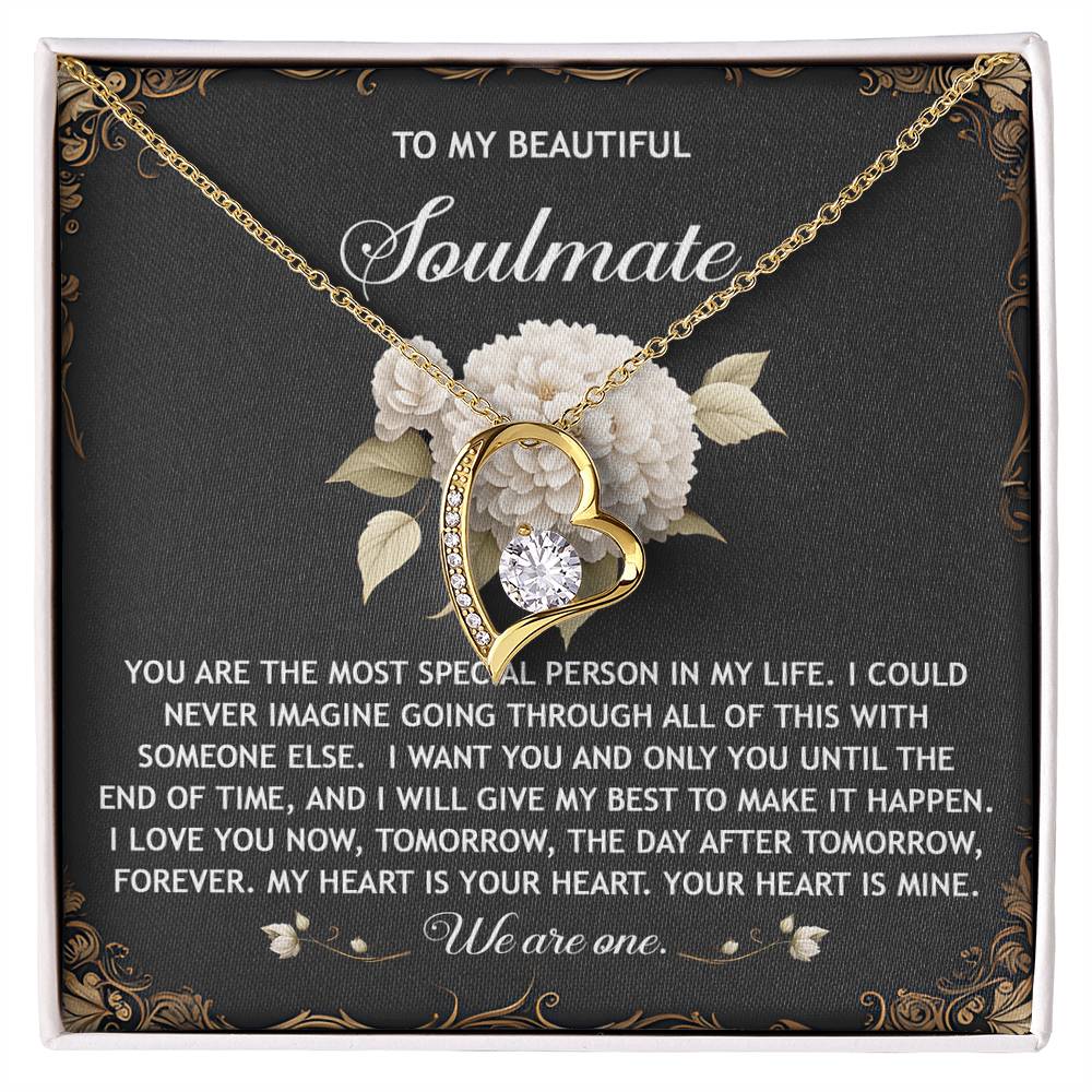 Romantic Necklace for Her - My Heart is Your Heart - Forever Love Necklace - Mallard Moon Gift Shop
