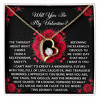 To My Valentine: Romantic Forever Love Necklace with Emotional Message