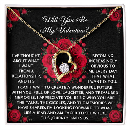 To My Valentine: Romantic Love Knot Necklace with Emotional Message - Mallard Moon Gift Shop