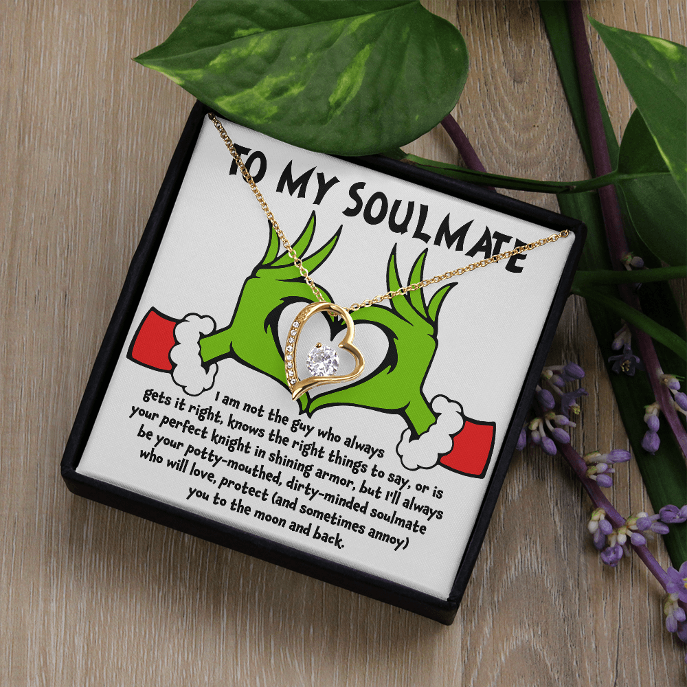 Soulmate Gift - I Am Not the Perfect Knight - Forever Love Pendant Necklace - Mallard Moon Gift Shop