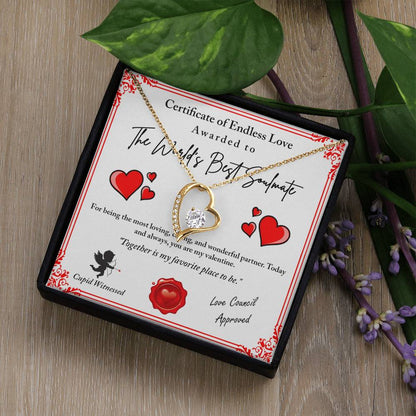 To My Valentine: Romantic Love Knot Necklace with Emotional Message - Mallard Moon Gift Shop
