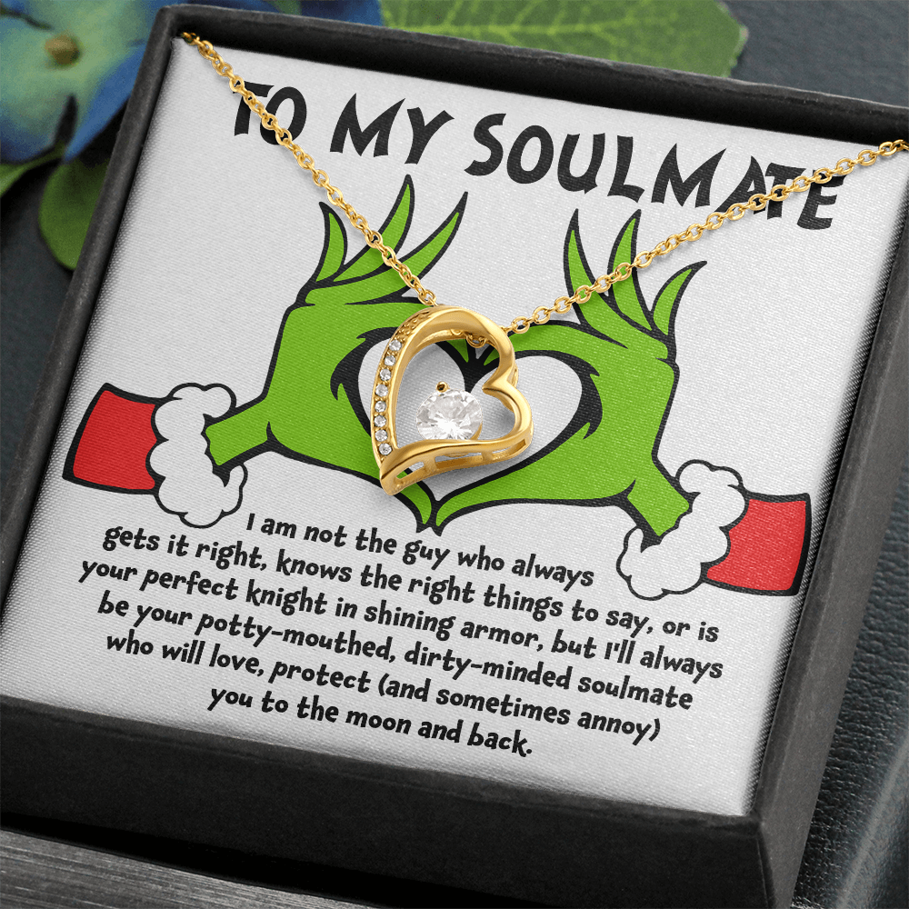 Soulmate Gift - I Am Not the Perfect Knight - Forever Love Pendant Necklace - Mallard Moon Gift Shop
