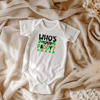 Who’s Your Paddy? St. Patrick’s Day Baby Bodysuit – Funny Shamrock Onesie – Soft Cotton Infant Romper – Cute Irish HHoliday Outfit & Baby Gift
