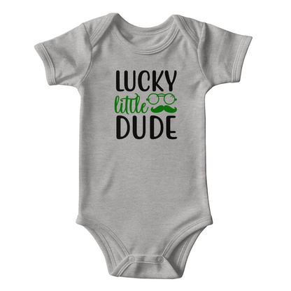 Lucky Little Dude St. Patrick's Day Baby Bodysuit – Funny Irish Holiday Onesie – Soft Cotton Infant Romper – Cute Baby Shower Gift & Lucky Outfit - Mallard Moon Gift Shop