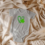 Lucky Shamrock Heart St. Patrick’s Day Baby Bodysuit – Cute Irish Onesie – Soft Cotton Infant Romper – Newborn Holiday Outfit & Baby Shower Gift