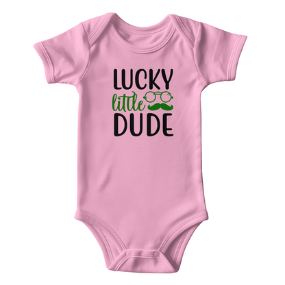 Lucky Little Dude St. Patrick's Day Baby Bodysuit – Funny Irish Holiday Onesie – Soft Cotton Infant Romper – Cute Baby Shower Gift & Lucky Outfit - Mallard Moon Gift Shop