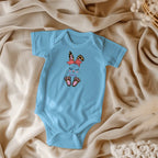 Adorable Personalized Bunny Baby Bodysuit