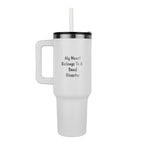 My Heart Belongs to a Band Director Stainless Steel Tumbler – Romantic Insulated Gift for Music Teachers