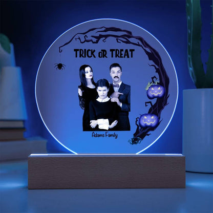 Halloween Trick or Treat Custom Photo Upload Keepsake Acrylic Plaque - Mallard Moon Gift Shop