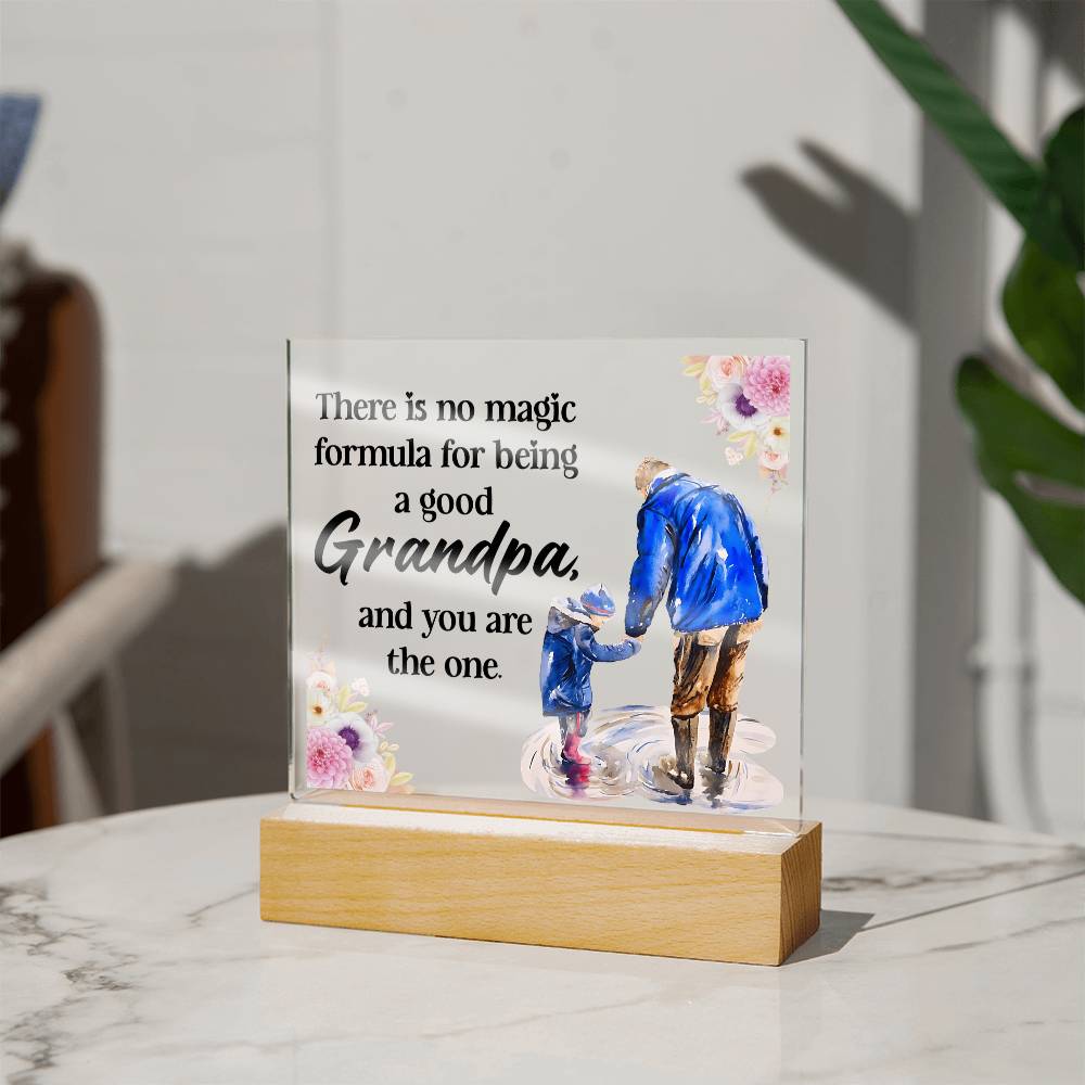 Acrylic Square Design - Grandpa