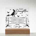 Daughter - I Believe in You - Lighted Acrylic Plaque