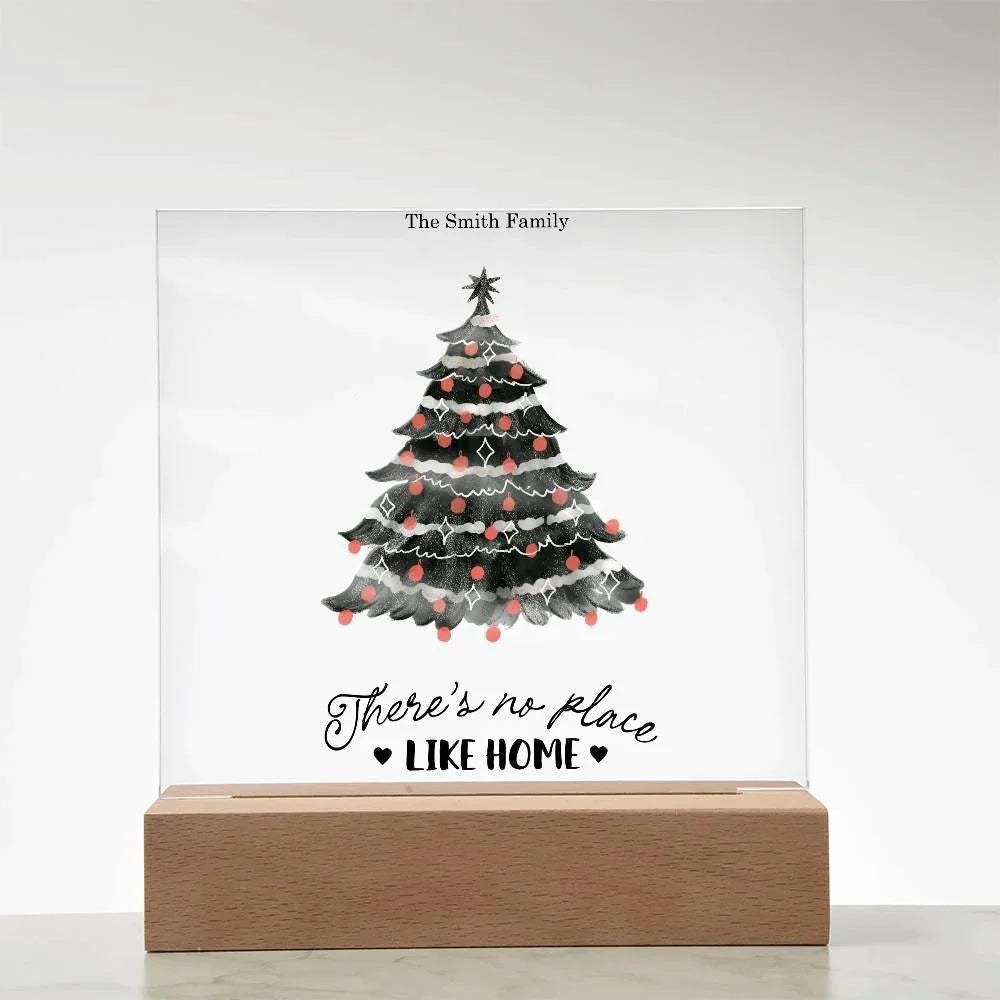 Personalized LED Acrylic Plaque – Romantic or Holiday Gift with Custom Name and Sentiment | Multiple Designs & Light Base Options