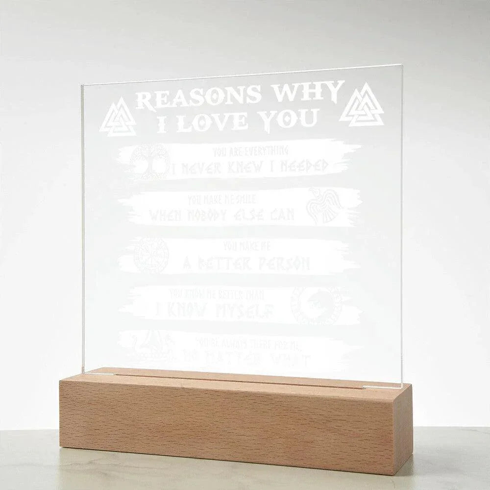 Reasons Why-Everything I Needed-Acryic Acrylic Plaque