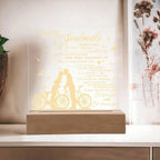 Soulmate - I Believe in Fate And Destiny Acrylic Plaque with Lighted LED Wooden Base