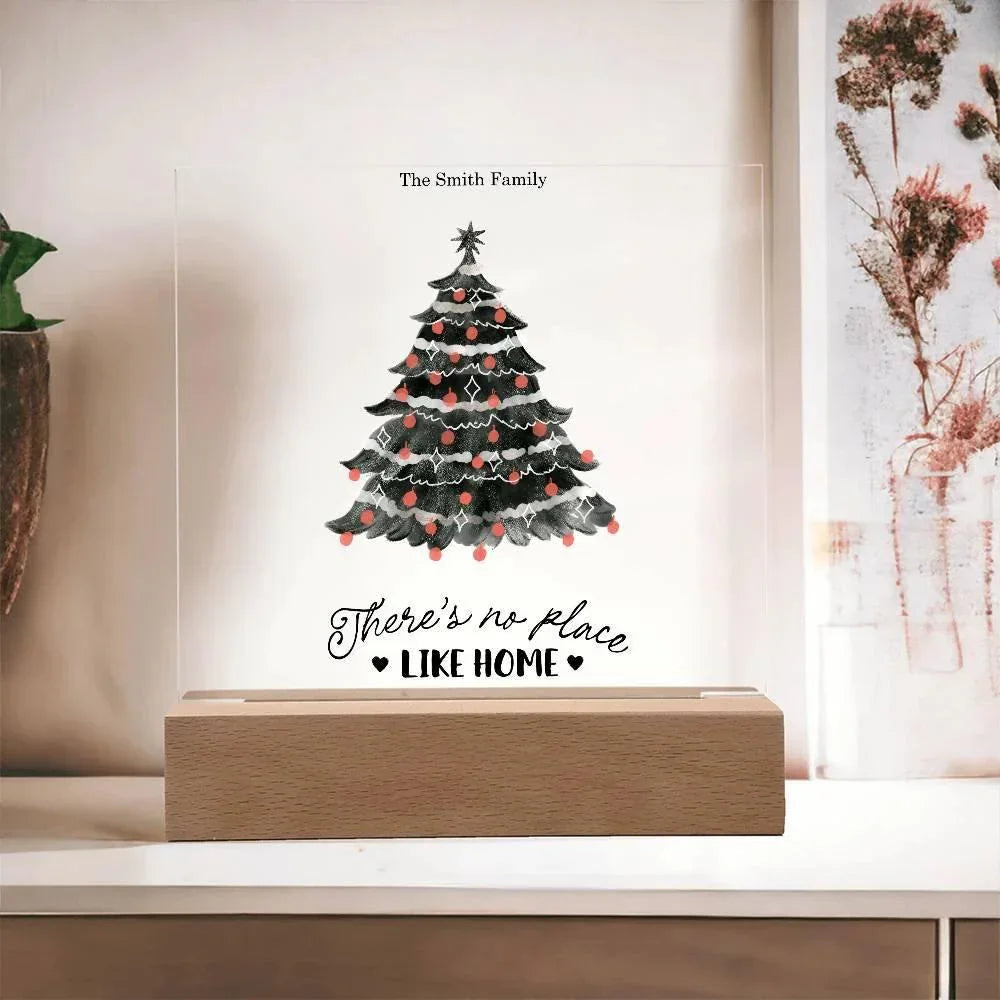 Personalized LED Acrylic Plaque – Romantic or Holiday Gift with Custom Name and Sentiment | Multiple Designs & Light Base Options