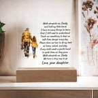 Personalized Firefighter Dad & Daughter Acrylic Plaque – Custom Poem Gift with Name – Heartfelt Father–Daughter Keepsake for Birthdays, Christmas, Father’s Day