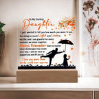 Daughter - Grateful for Every Moment We Share Together - Acrylic Plaque