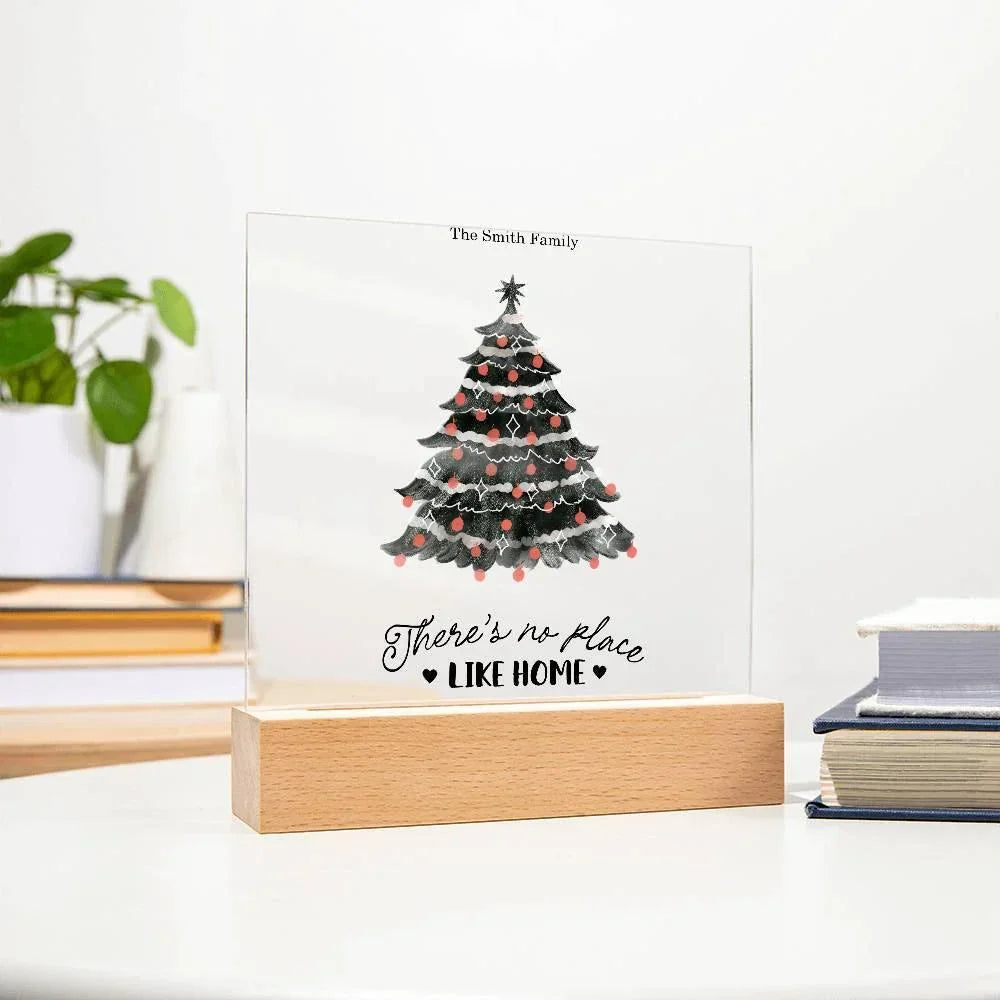Personalized LED Acrylic Plaque – Romantic or Holiday Gift with Custom Name and Sentiment | Multiple Designs & Light Base Options