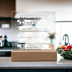 Reasons Why-Everything I Needed-Acryic Acrylic Plaque