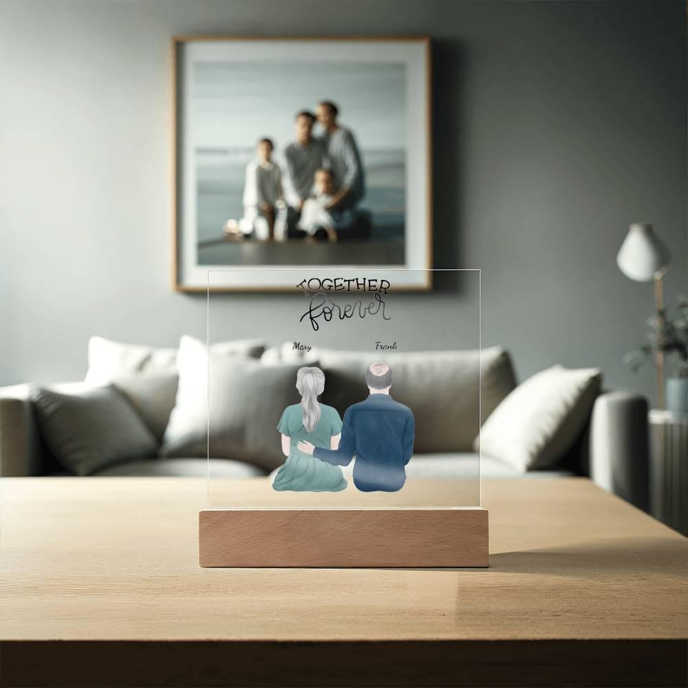 Custom Anniversary Acrylic Plaque Together Forever - Mallard Moon Gift Shop