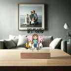 Cats are a Girl's Bet Friend Personalized Acrylic Plaque