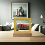 World's Greatest Mom Personalized Certificate – LED Acrylic Plaque Gift for Mother's Day