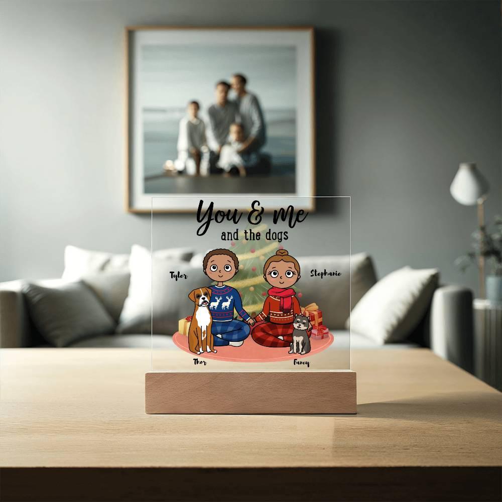 Dog Lover Christmas Personalized Acrylic Plaque - Mallard Moon Gift Shop