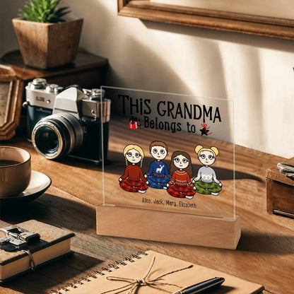 Grandmother Personalized Gift From Grandkids Acrylic Plaque - Mallard Moon Gift Shop