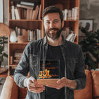 To My Love Acrylic Plaque – Romantic Fall Gift for Husband, Wife, or Partner | “You Are My Home” LED Light Display