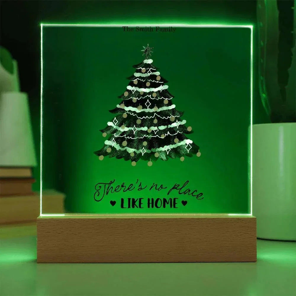 Personalized LED Acrylic Plaque – Romantic or Holiday Gift with Custom Name and Sentiment | Multiple Designs & Light Base Options