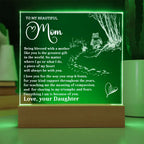 To My Beautiful Mom - Personalized LED Lighted Acrylic Plaque Keepsake - The Greatest Gift