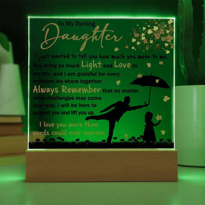 Daughter - Grateful for Every Moment We Share Together - Acrylic Plaque - Mallard Moon Gift Shop