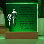 Walk Alongside Me Daddy Personalized Acrylic Plaque